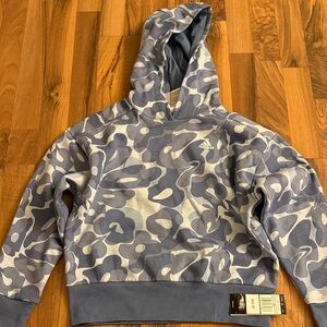 Kids ( Girls) Adidas Blue and White Camouflage Hoodie